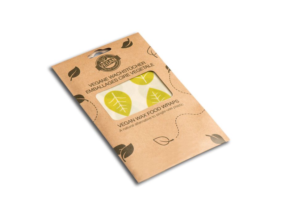 Food Wraps Katoen (set van 4) - Vegan Wax Wraps