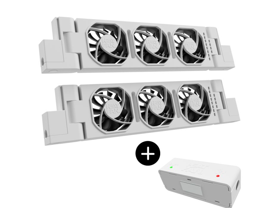 Heatfan 3 - Radiatorventilator - Wit incl. Sensor - Versch. varianten