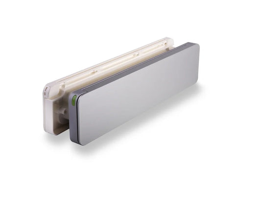 Brievenbus Homebox - Buitenklep aluminium en binnenklep creme (RAL 9001)