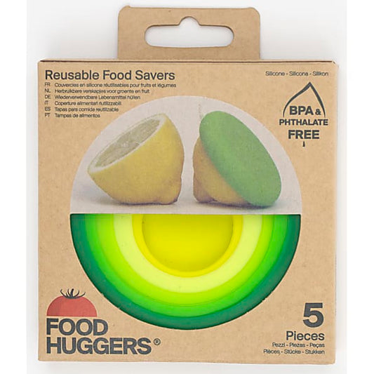 Food Huggers Bewaardeksels Groen (set van 5)