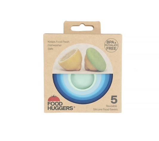 Food Huggers Bewaardeksels Blauw (set van 5)